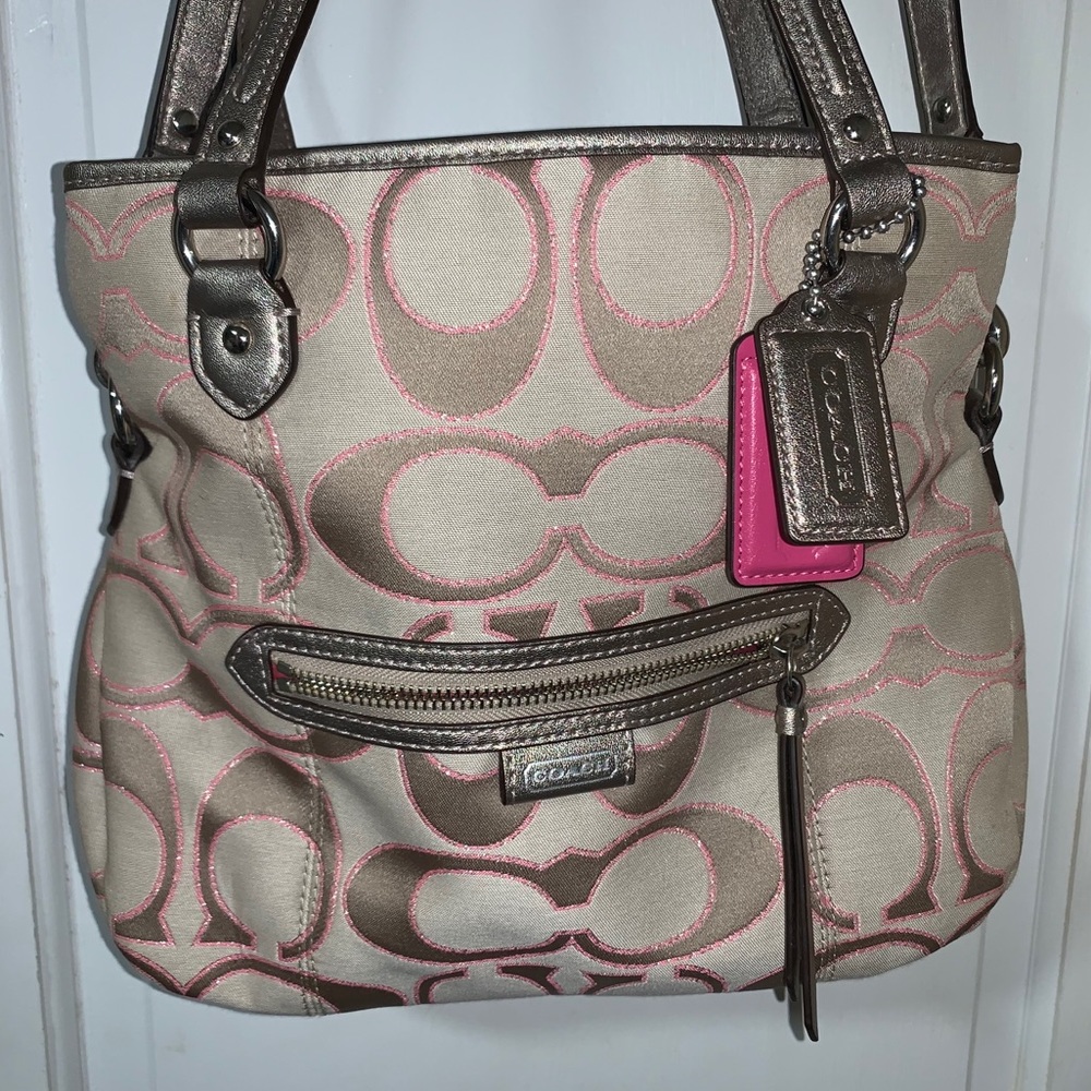 COACH DAISY OUTLINE SIGNATURE METALLIC MIA
